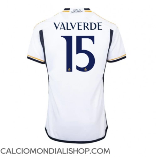 Maglie da calcio Real Madrid Federico Valverde #15 Prima Maglia 2023-24 Manica Corta